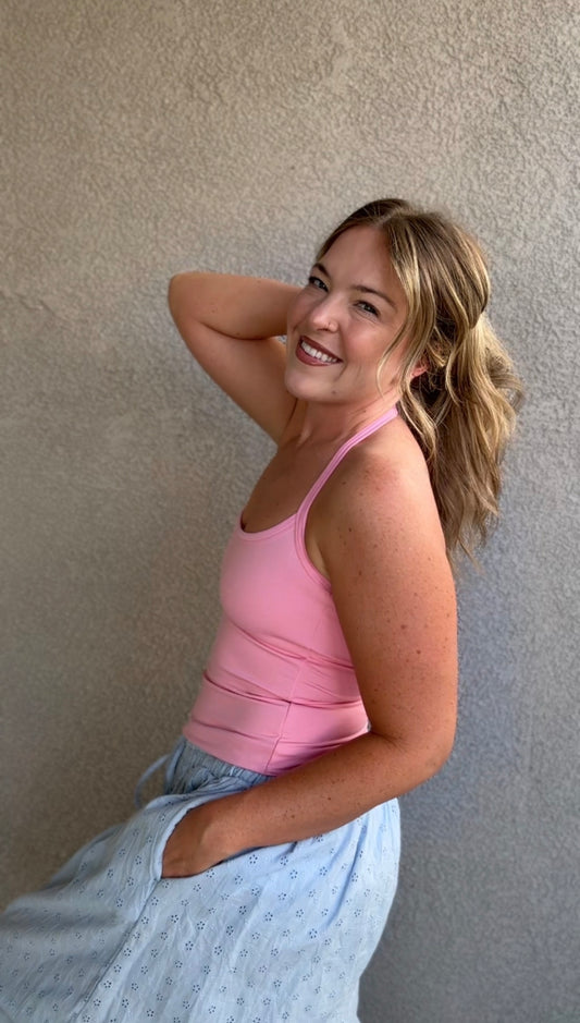 Pink Halter Top
