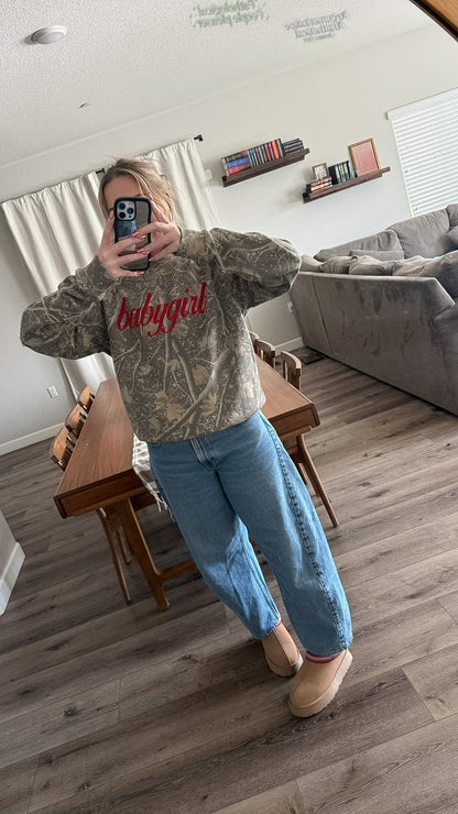 Camo Babygirl Sweatshirt image 2