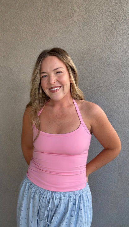 Pink Halter Top