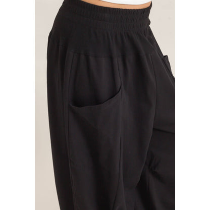 Elastic Waistband Jogger Barrel Pants