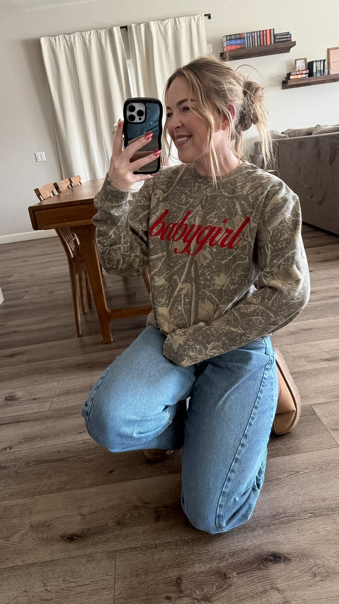 Camo Babygirl Sweatshirt image 3