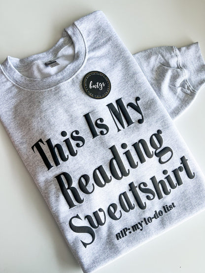This Is My Reading Sweatshirt image 3