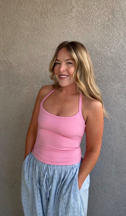 Pink Halter Top