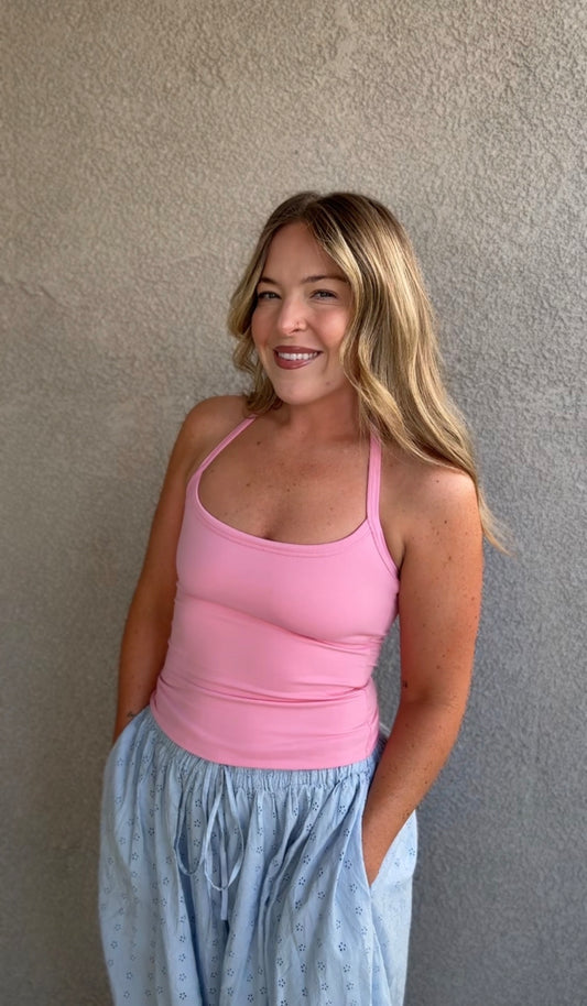 Pink Halter Top