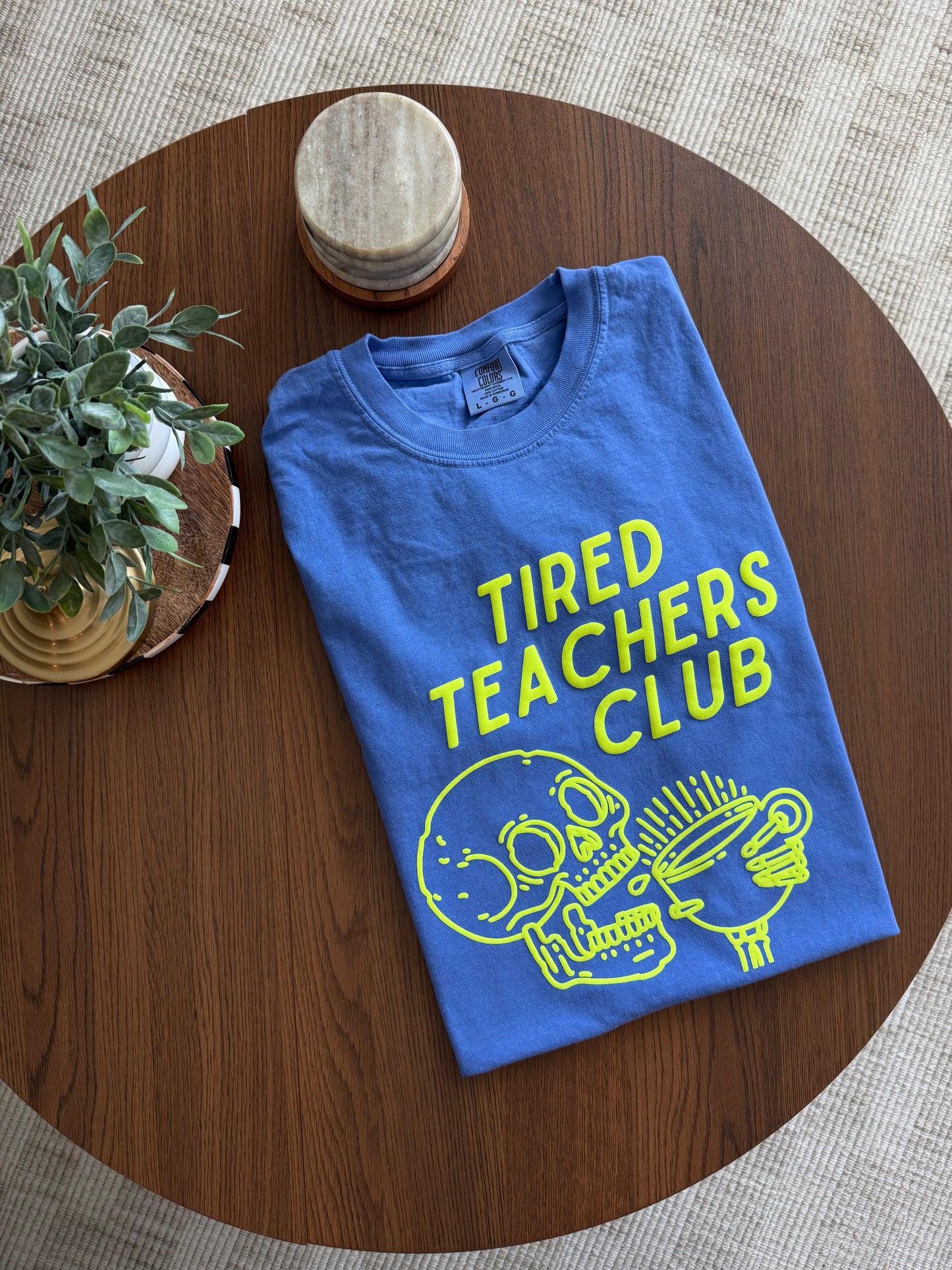 Tired Teacher Club Skull