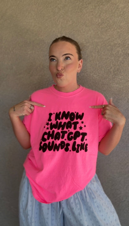I Know What ChatGPT Sounds Like