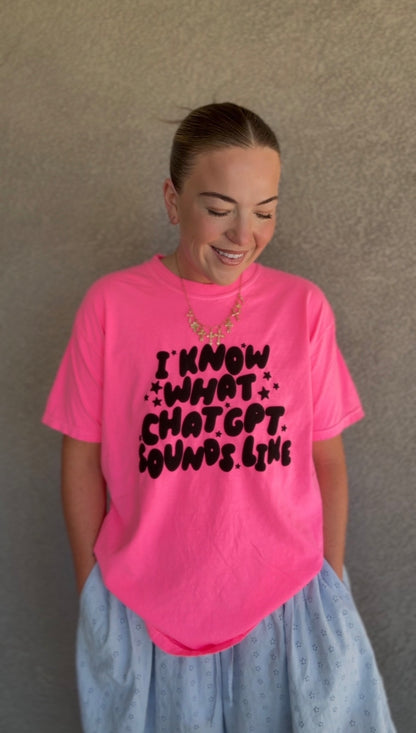 I Know What ChatGPT Sounds Like