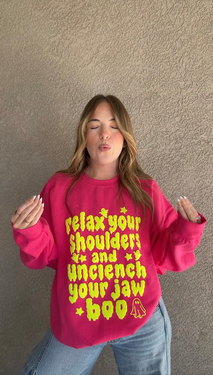 Relax Your Shoulders & Unclench Your Jaw Boo