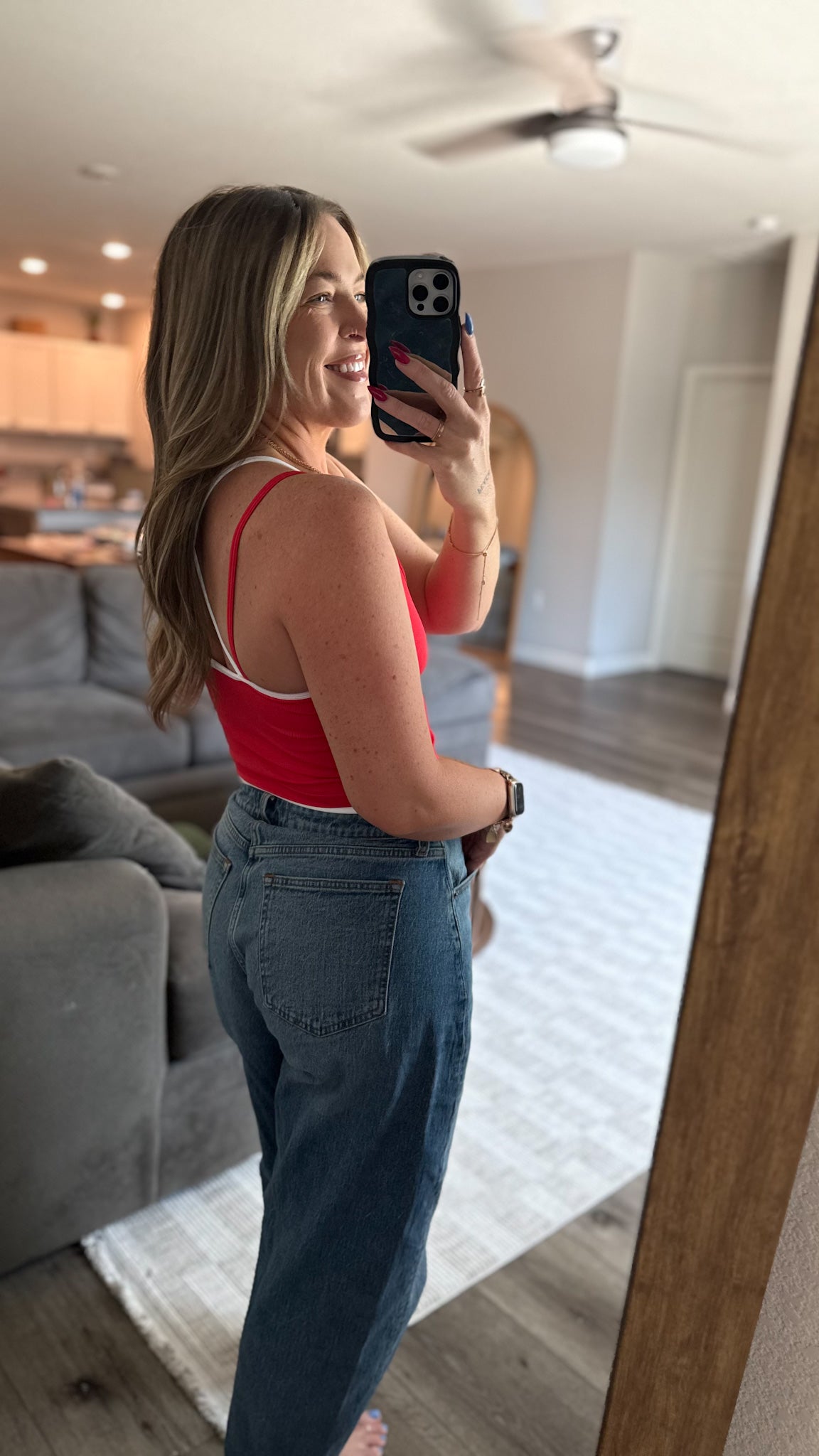 Red Contrast Halter