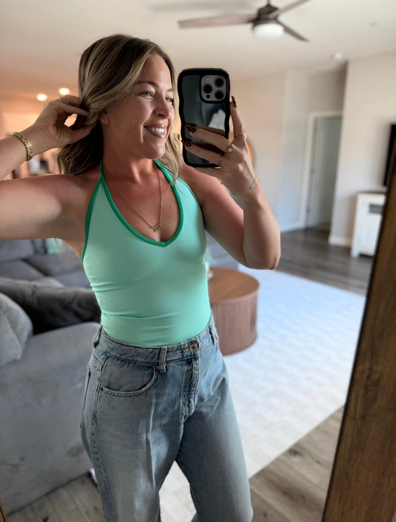 Blue Green Halter