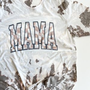 Distressed Brown Checkered Mama