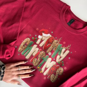 Faux Patchwork Merry Christmas