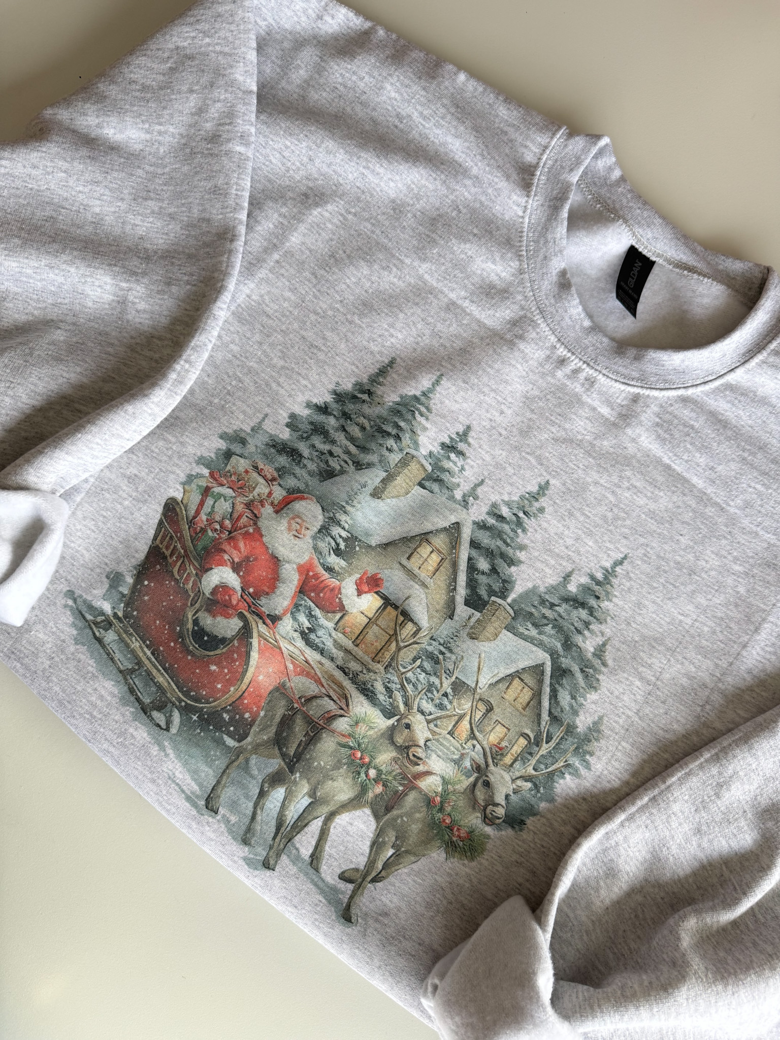 Vintage Christmas Sweatshirt - Image 3