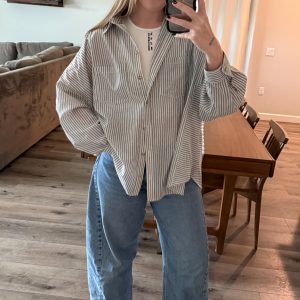 Oversized Boyfriend Button-Up