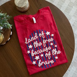 Home of the Brave Star-Printed